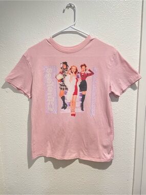 🛍️ Clueless Movie Graphic Tee Soft Pink Girls L 10/12 💅